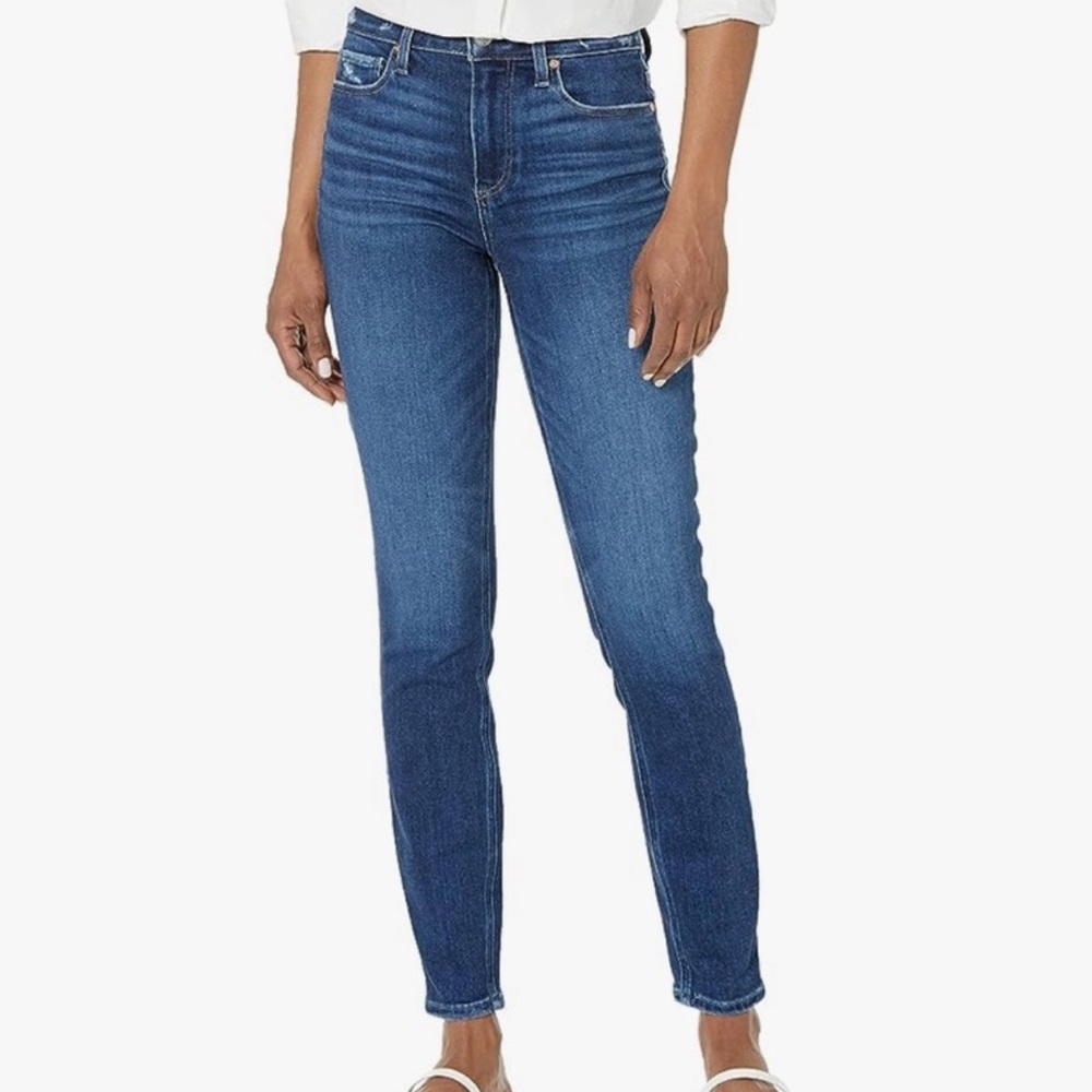 PAIGE Women’s Dark Blue Hoxton Ankle Jeans